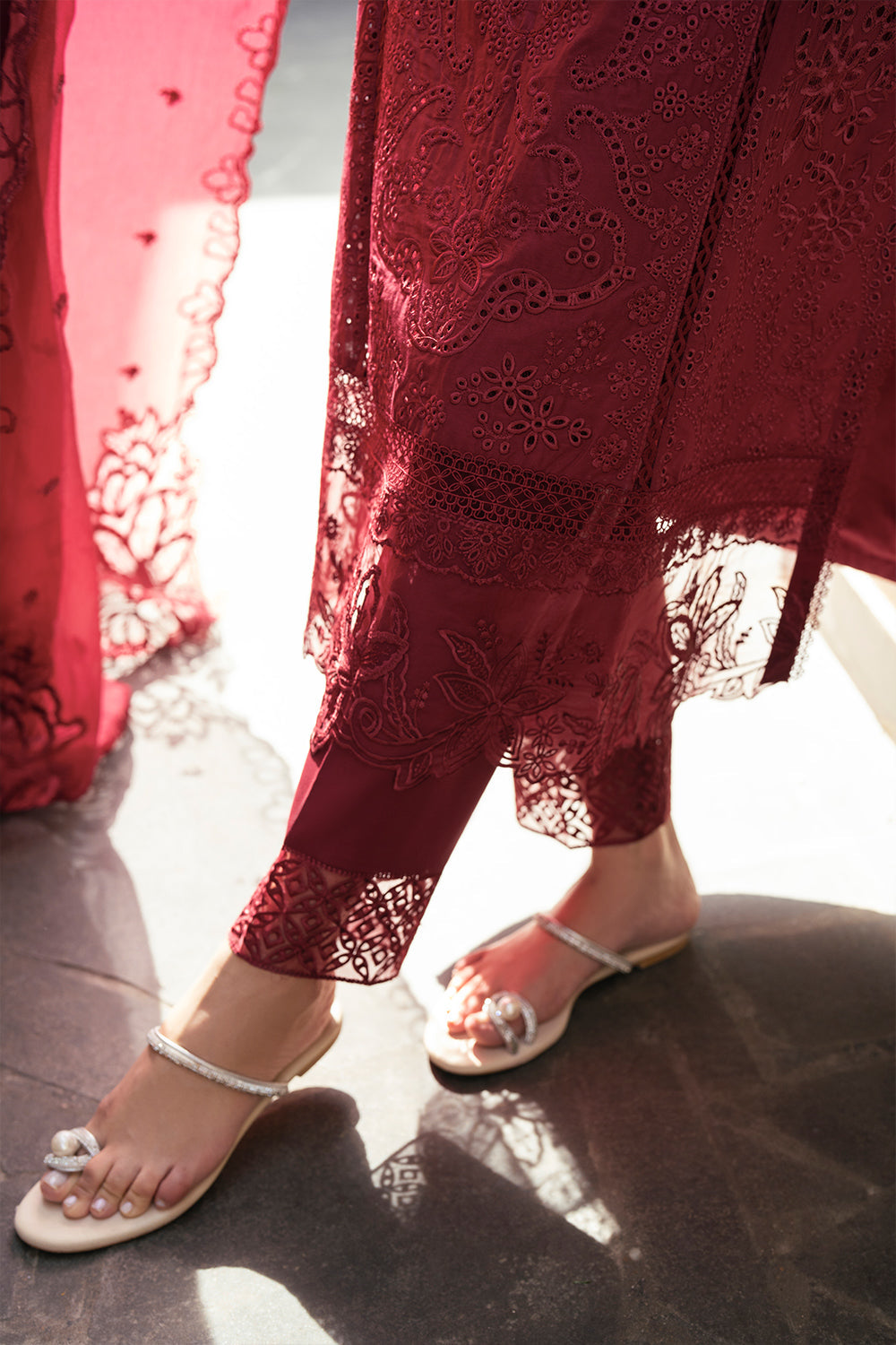 Azure Luxury Lawn’25 - Rosso Royal (3pc)