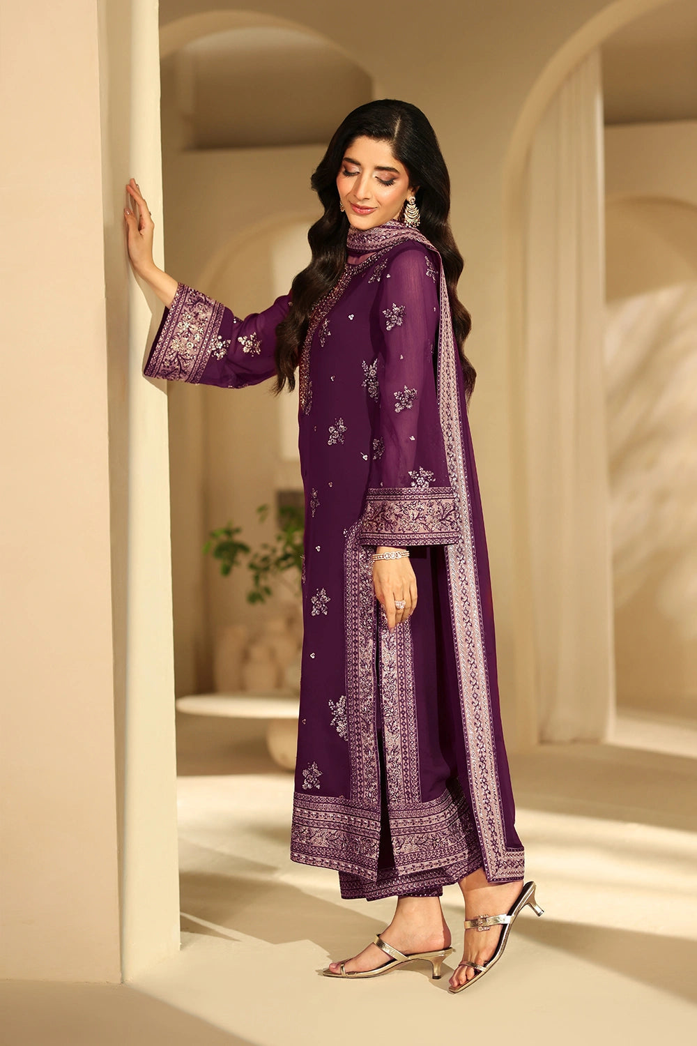 Azure Luxe - Burgundy Blossom (3pc)