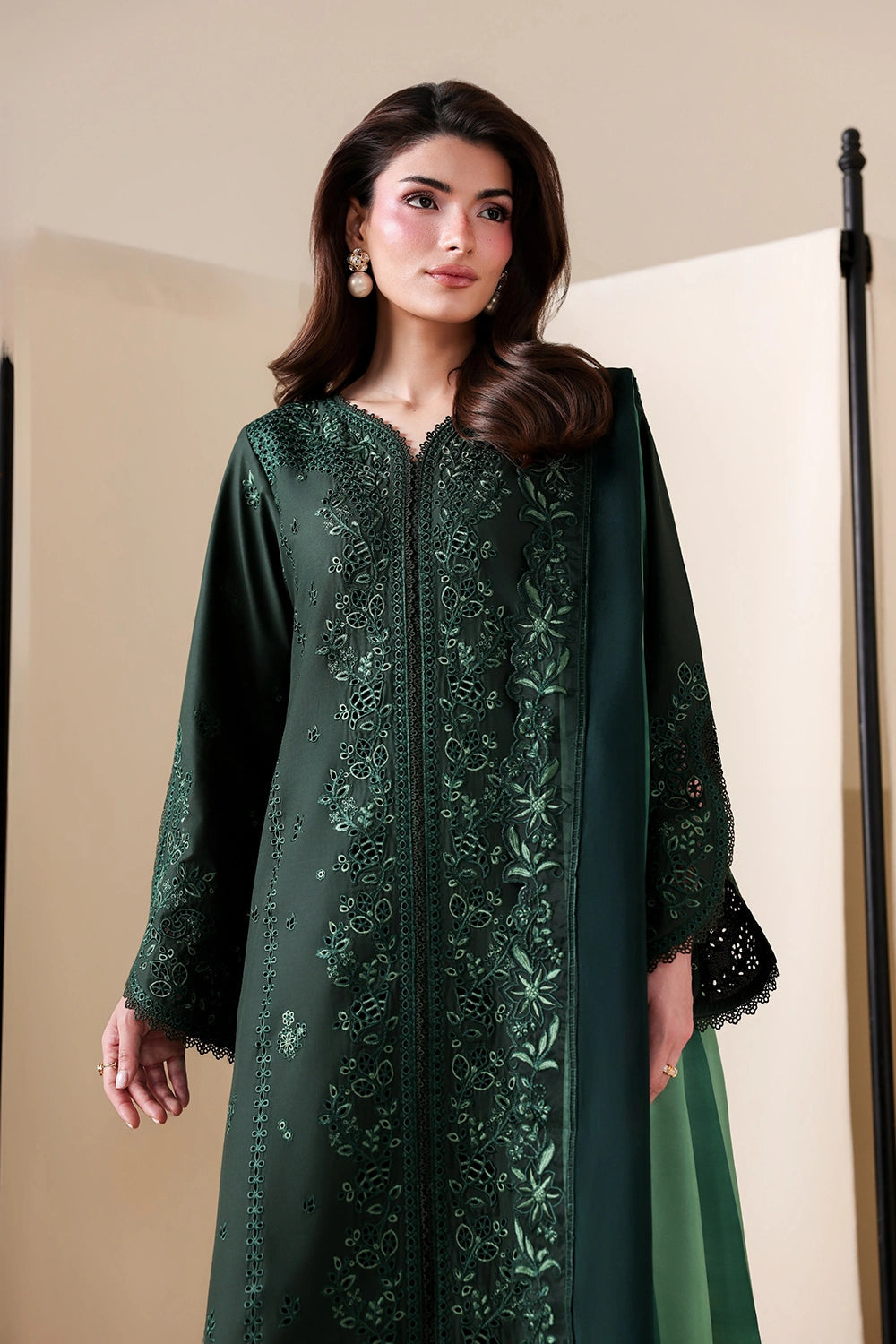 Azure Luxury Lawn’ 26 - Shades Of Emerald (3pc)