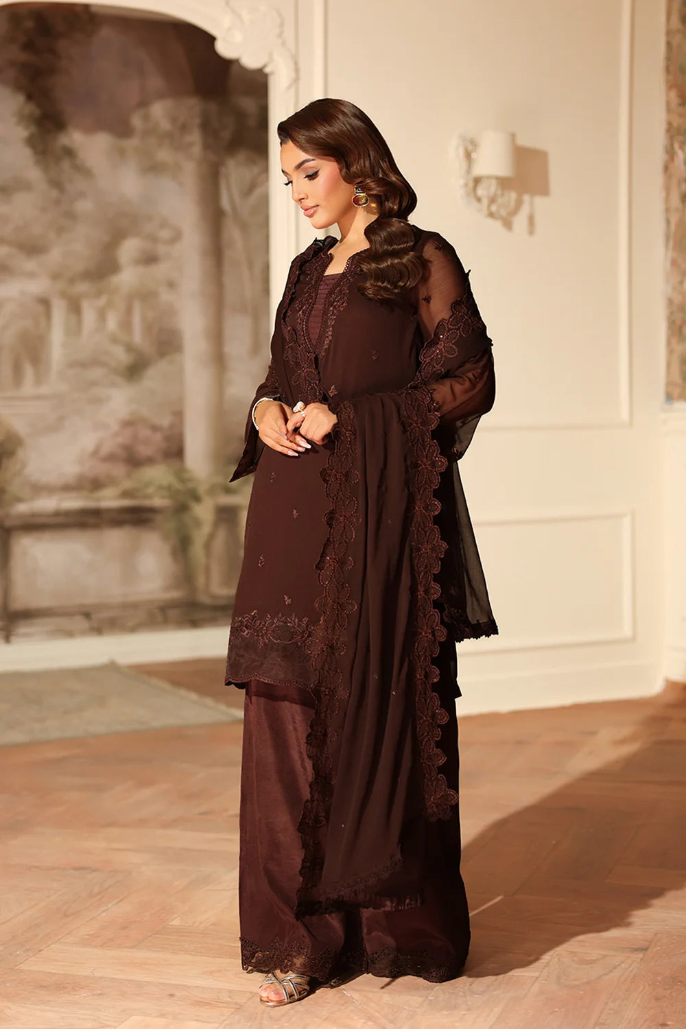 Azure Festive Ensembles’25 - Cocoa Drape (3pc)
