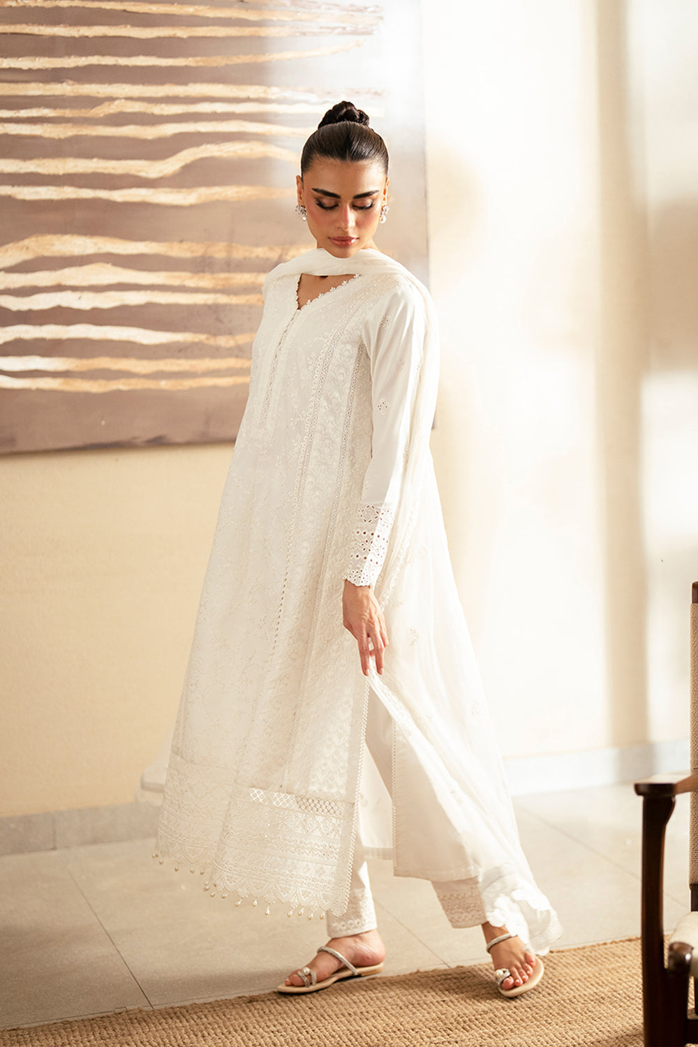 Azure Luxury Lawn’25 - Serene Opal (3pc)