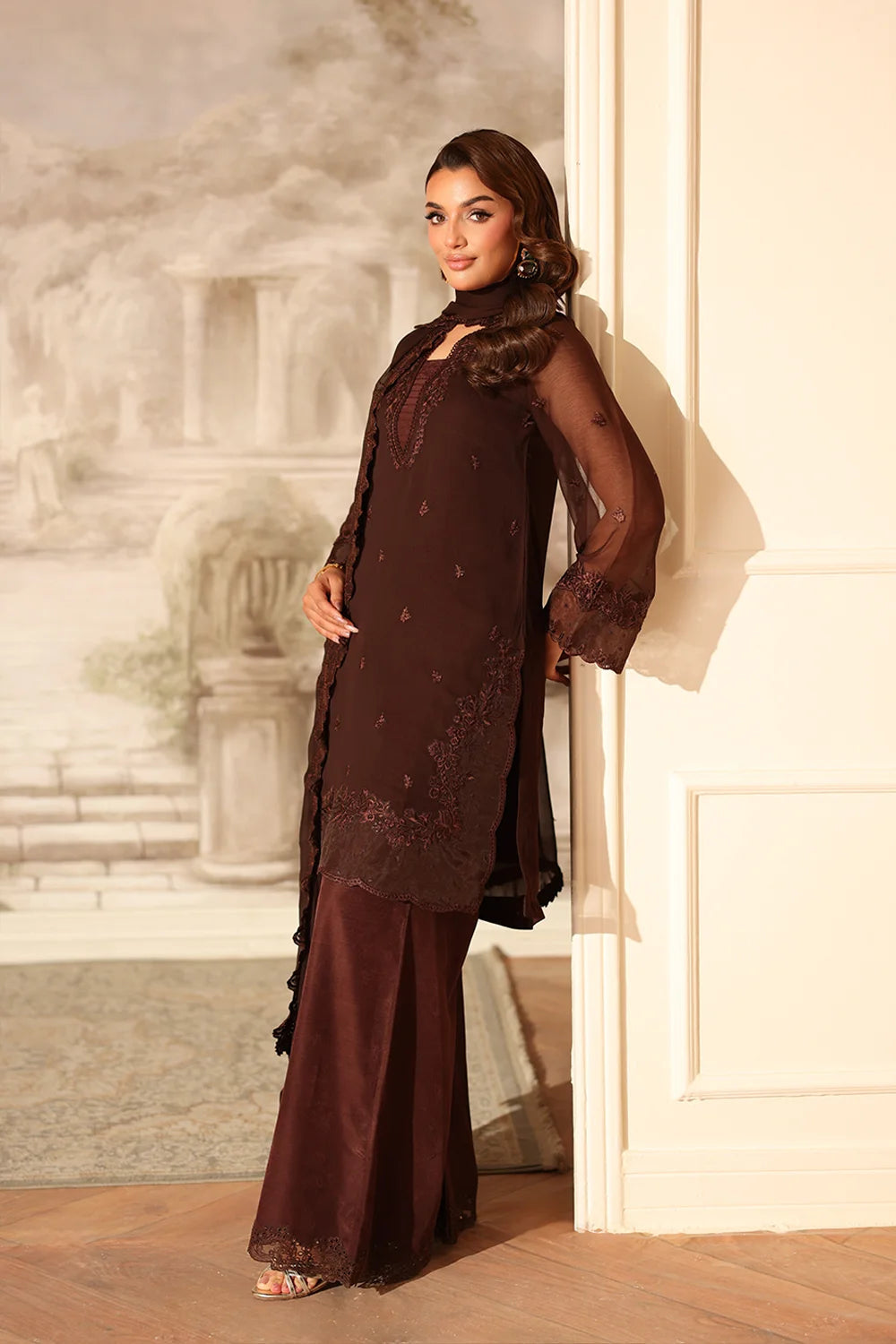 Azure Festive Ensembles’25 - Cocoa Drape (3pc)