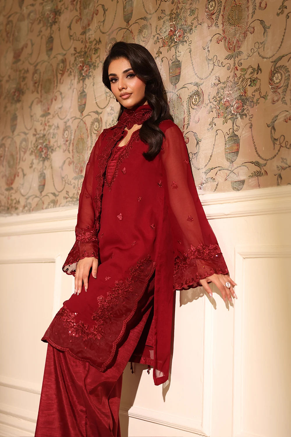 Azure Festive Ensembles’25 - Cherry Veil (3pc)