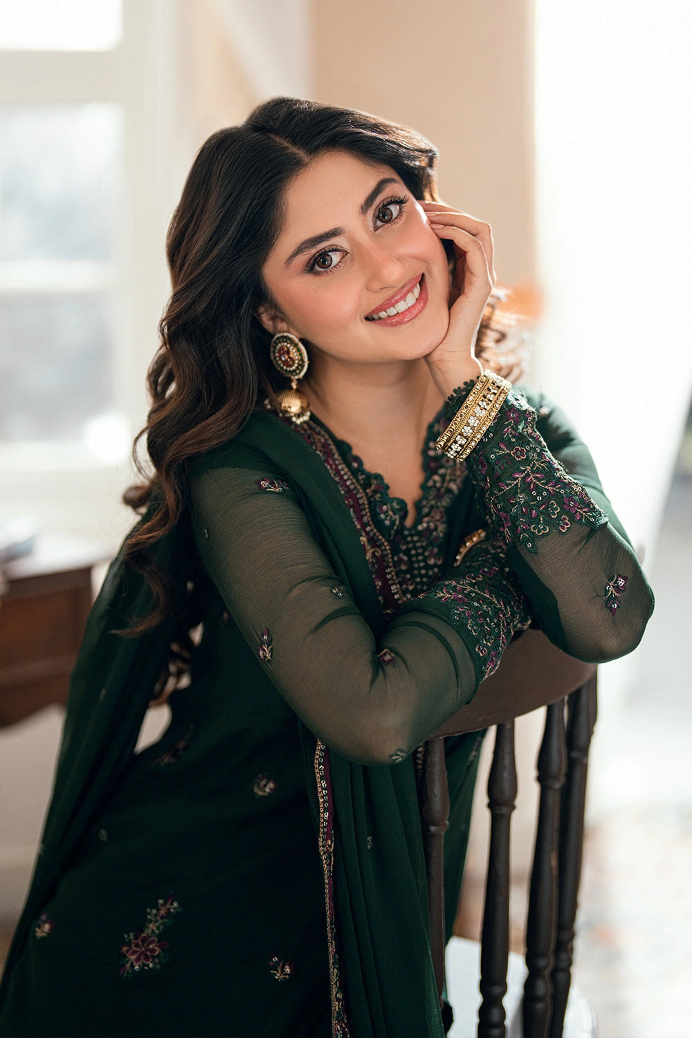 Azure Festive Eid Ensembles’26 - Glimmer Green (3pc)