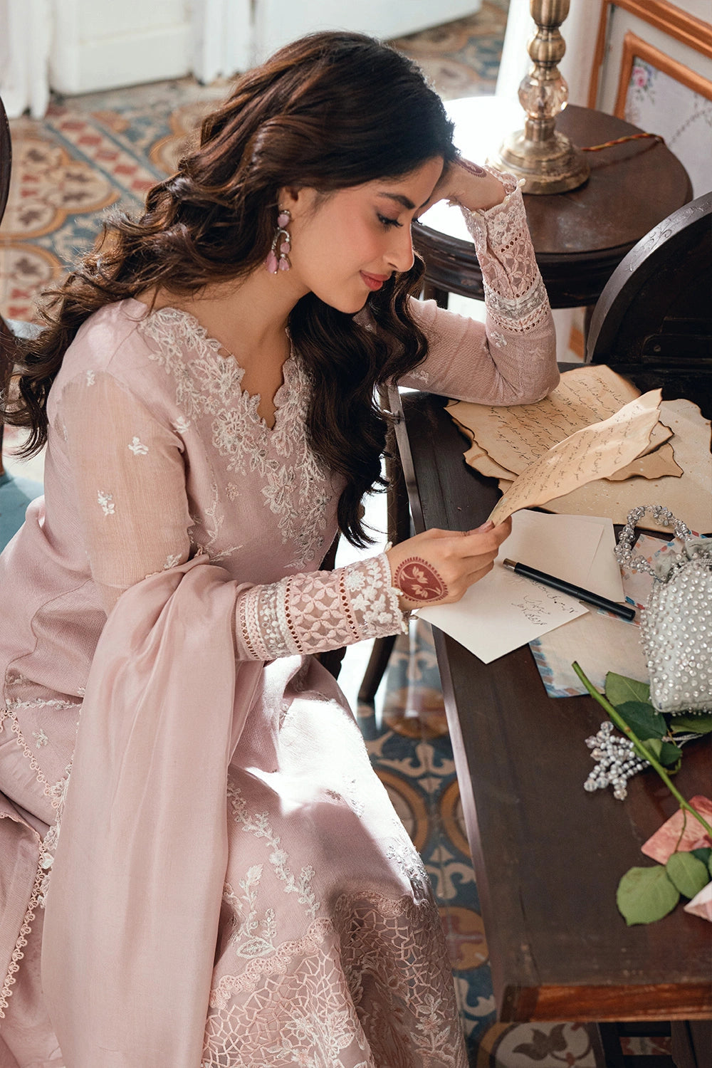 Azure Festive Eid Ensembles’26 - Rosebud (3pc)