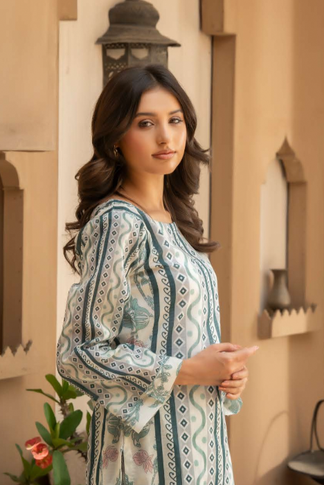 Rangz - Printed Cotton Suit (2pc)