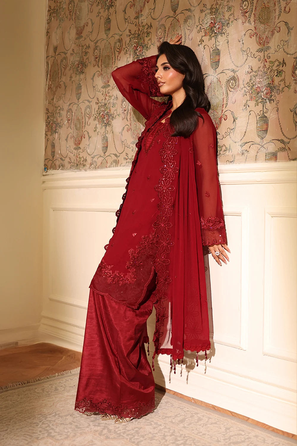 Azure Festive Ensembles’25 - Cherry Veil (3pc)