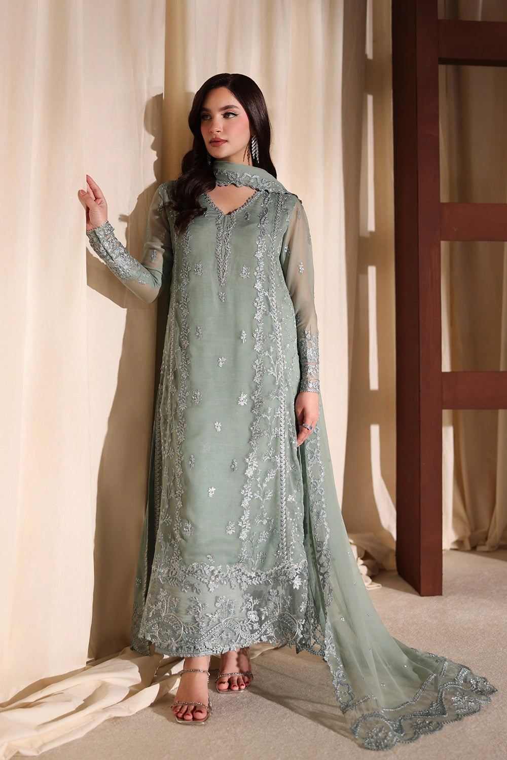 Azure Eid Luxe’ 26 - Satin Sage (3pc)