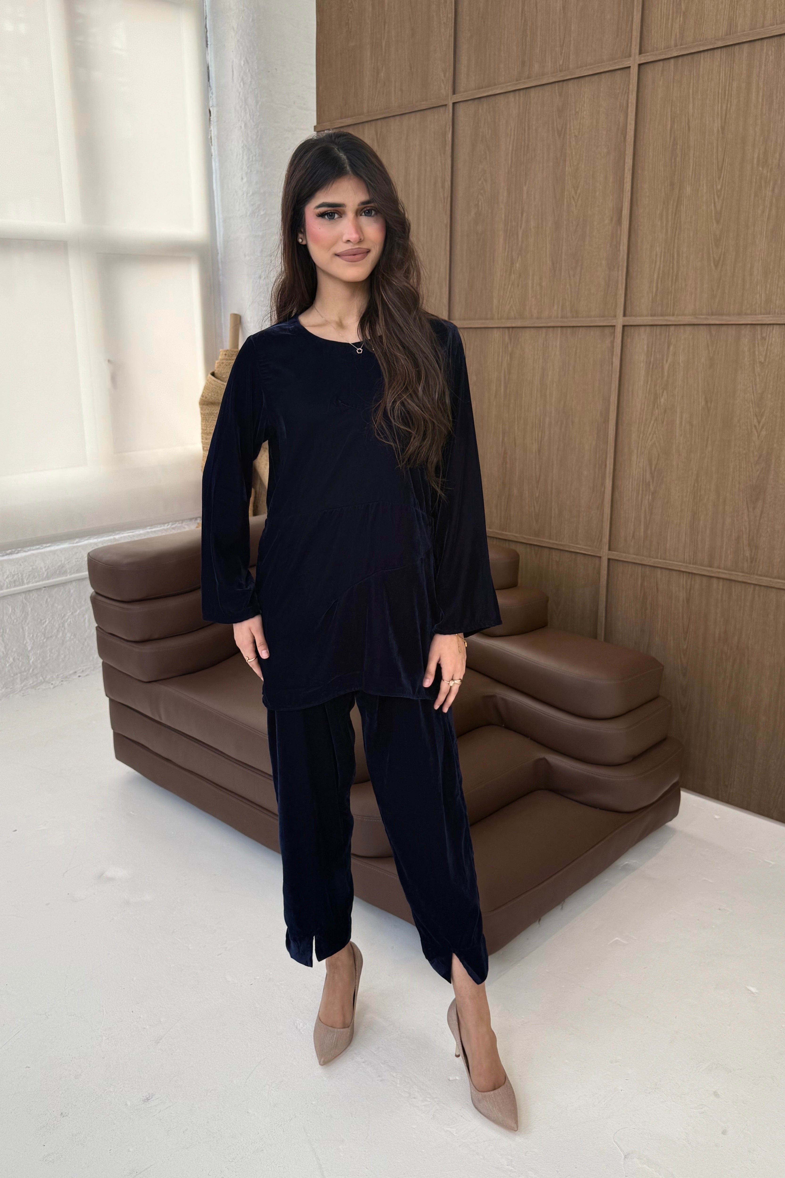 Velvet Straight Cut Co-ord