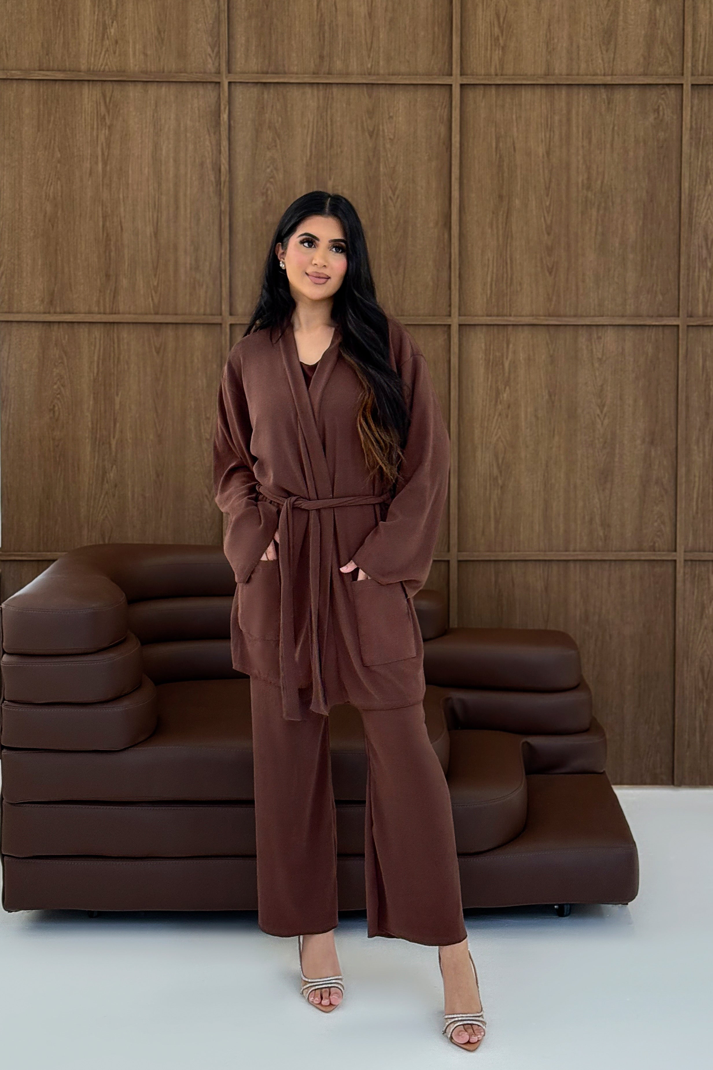 Knit Wrap-Style Co-Ord Set