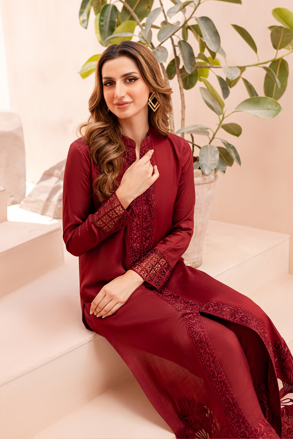 Azure Eid Diva’24 - Cherry Crush (2pc)