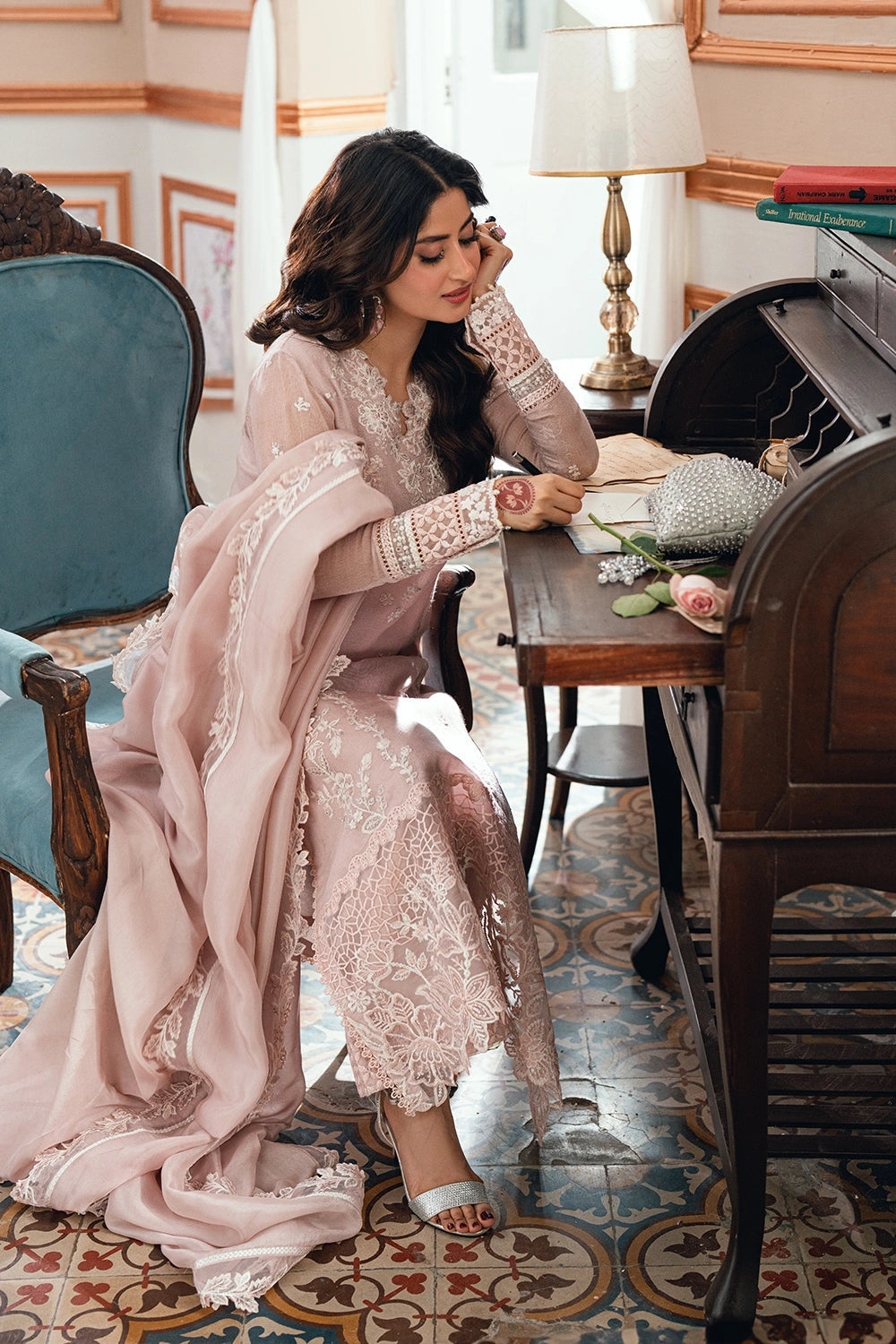 Azure Festive Eid Ensembles’26 - Rosebud (3pc)