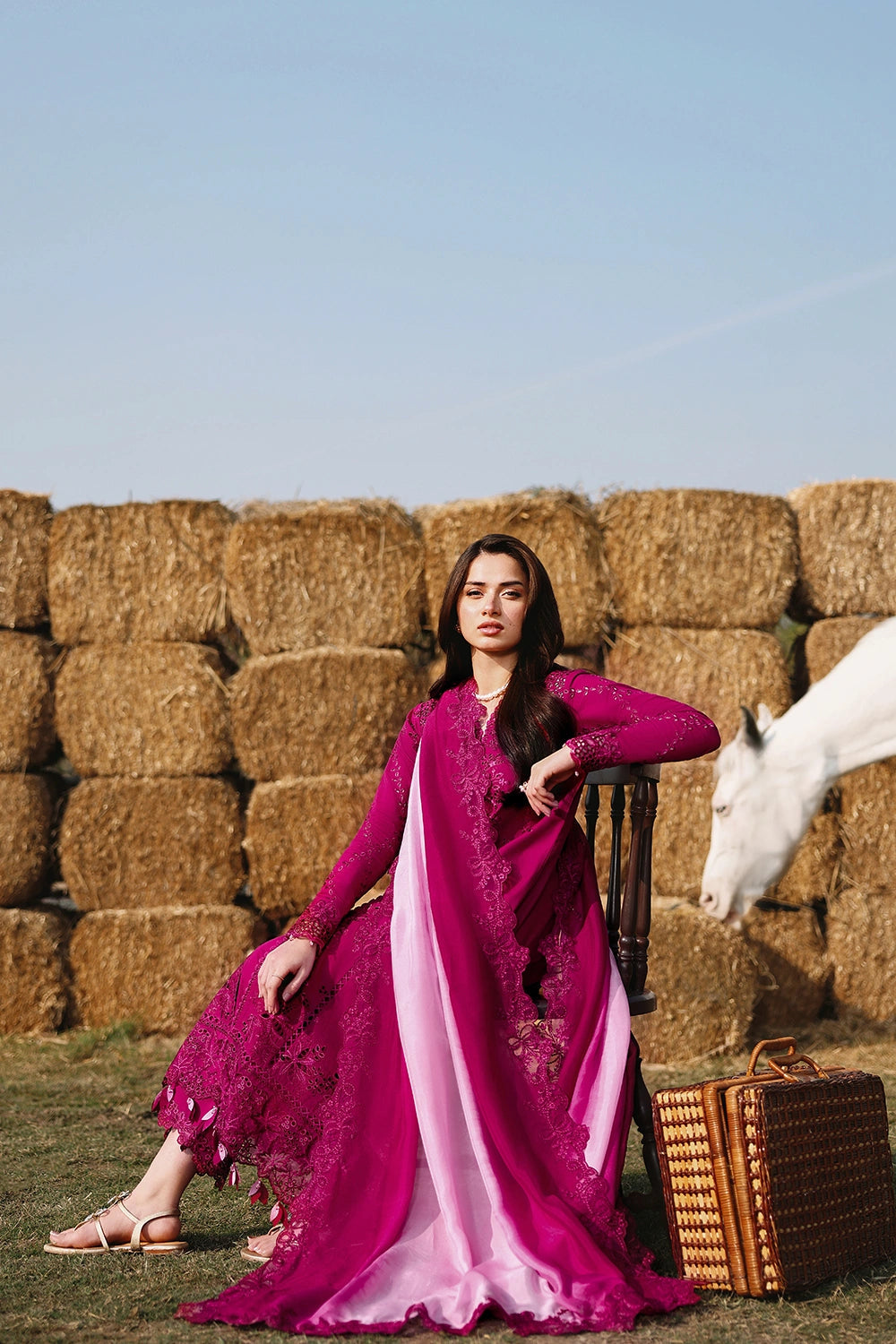 Azure Eid Luxury Lawn’ 26 - Barbella (3pc)