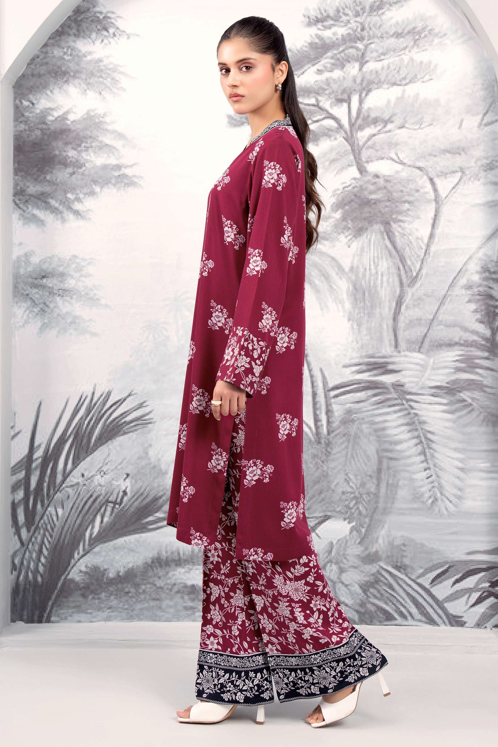 Limelight - Stone Printed Suit (2pc)