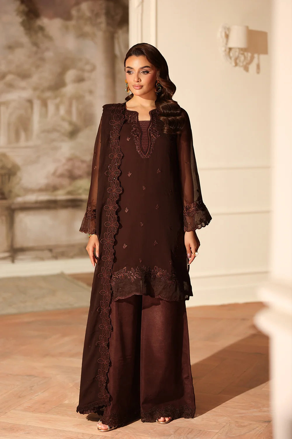 Azure Festive Ensembles’25 - Cocoa Drape (3pc)