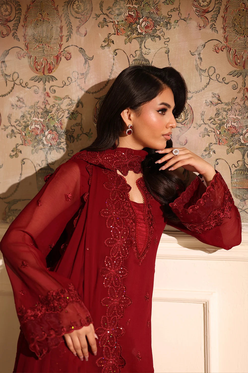 Azure Festive Ensembles’25 - Cherry Veil (3pc)