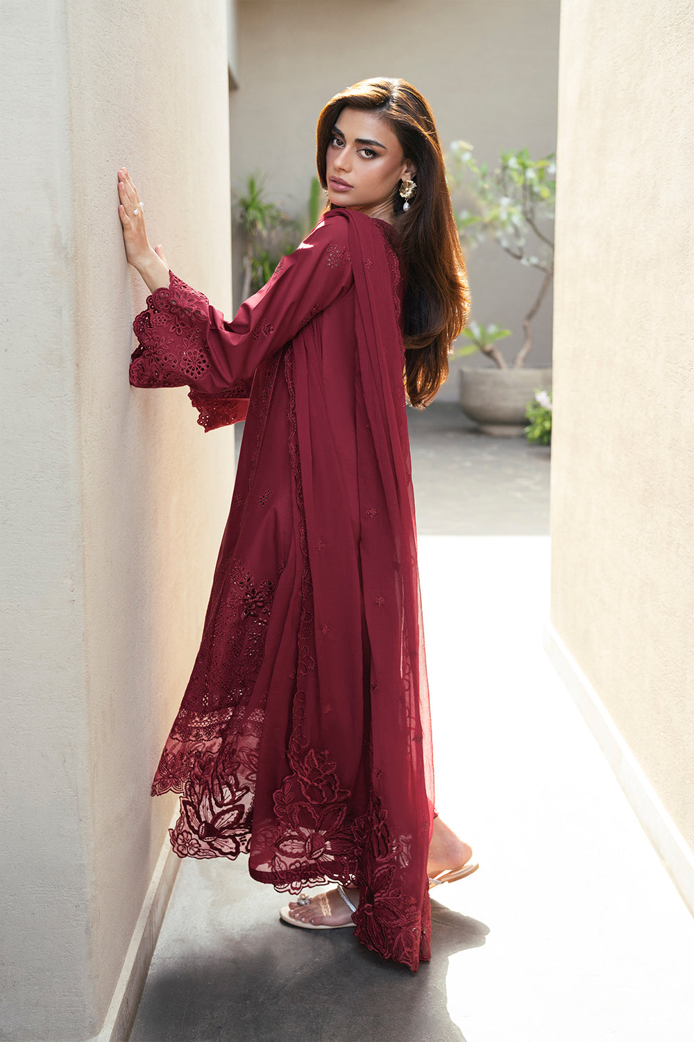 Azure Luxury Lawn’25 - Rosso Royal (3pc)