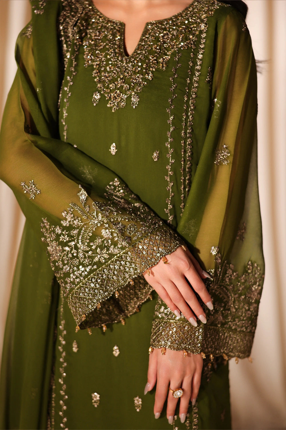 Azure Eid Luxe’ 26 - Imperial Olive (3pc)