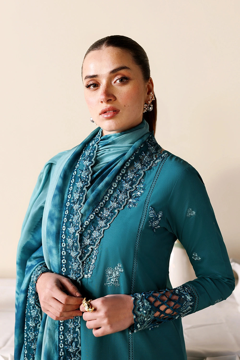 Azure Eid Luxury Lawn’ 26 - Sea Breeze (3pc)