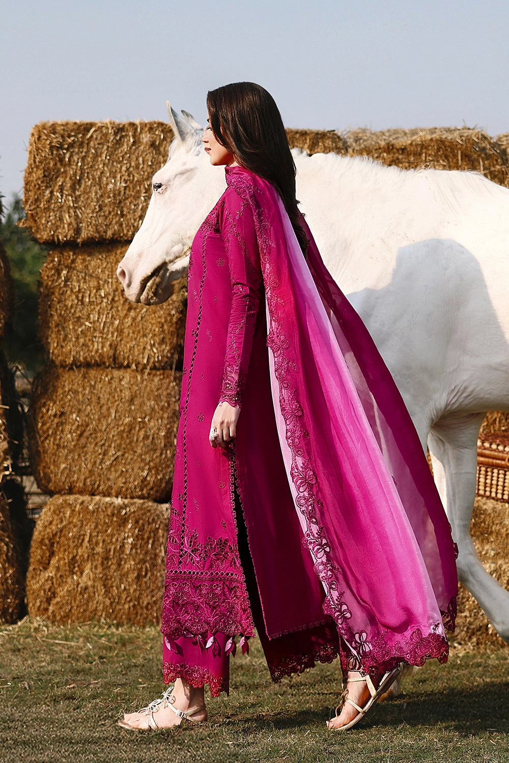 Azure Eid Luxury Lawn’ 26 - Barbella (3pc)