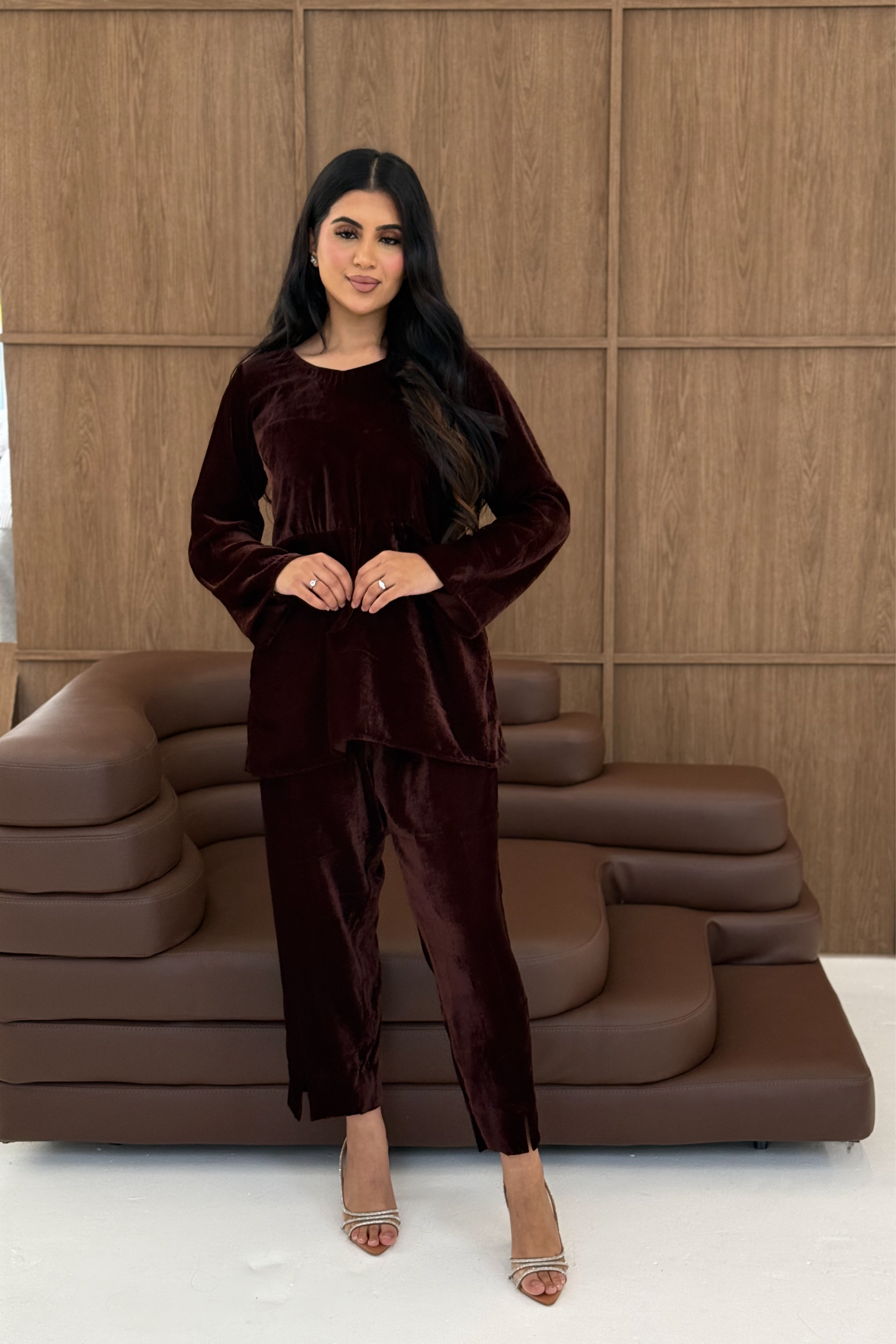 Velvet Straight Cut Co-ord