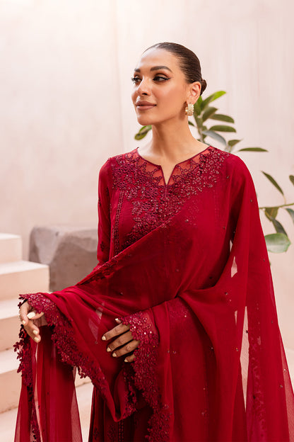 Azure Eid Ensembles’24 - Crimson Glow (3pc)
