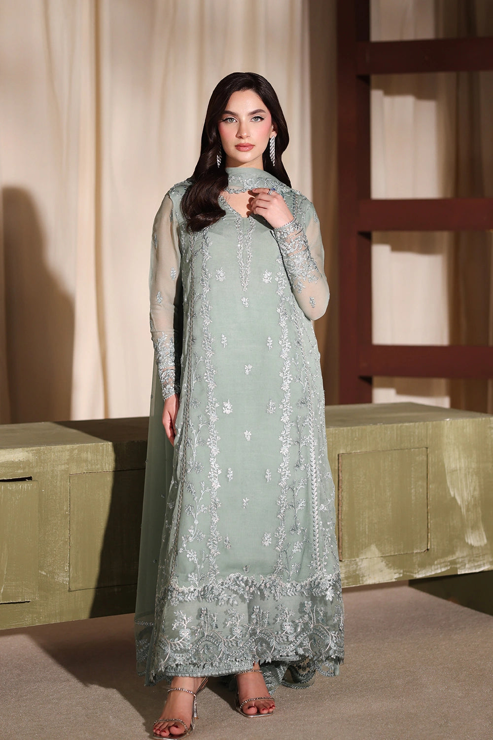 Azure Eid Luxe’ 26 - Satin Sage (3pc)