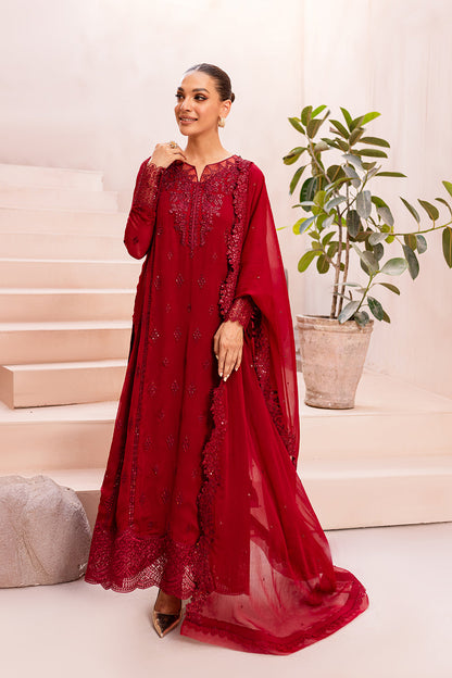 Azure Eid Ensembles’24 - Crimson Glow (3pc)