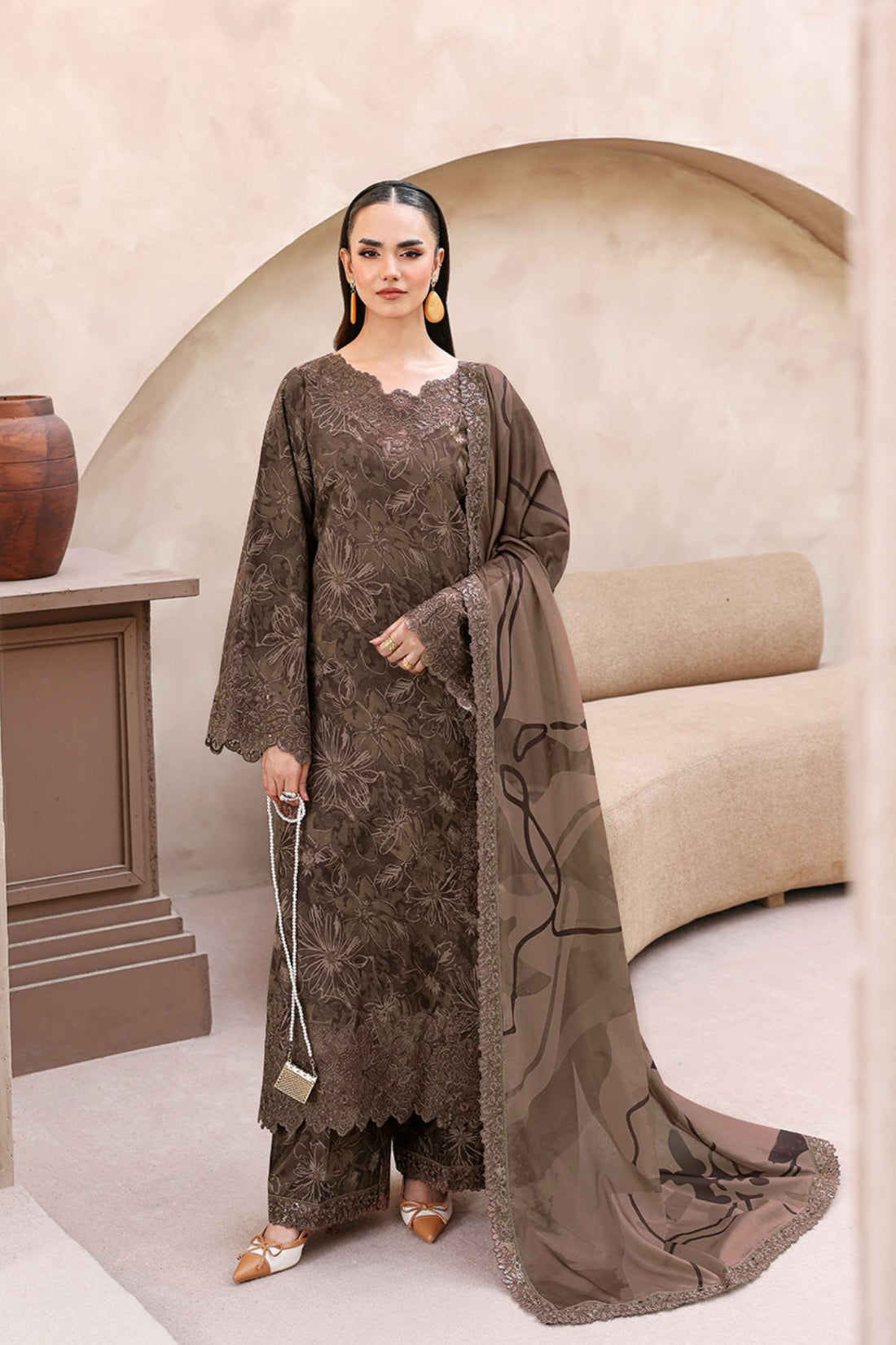 Ramsha Raw Silk Prints’ 26 (3pc)