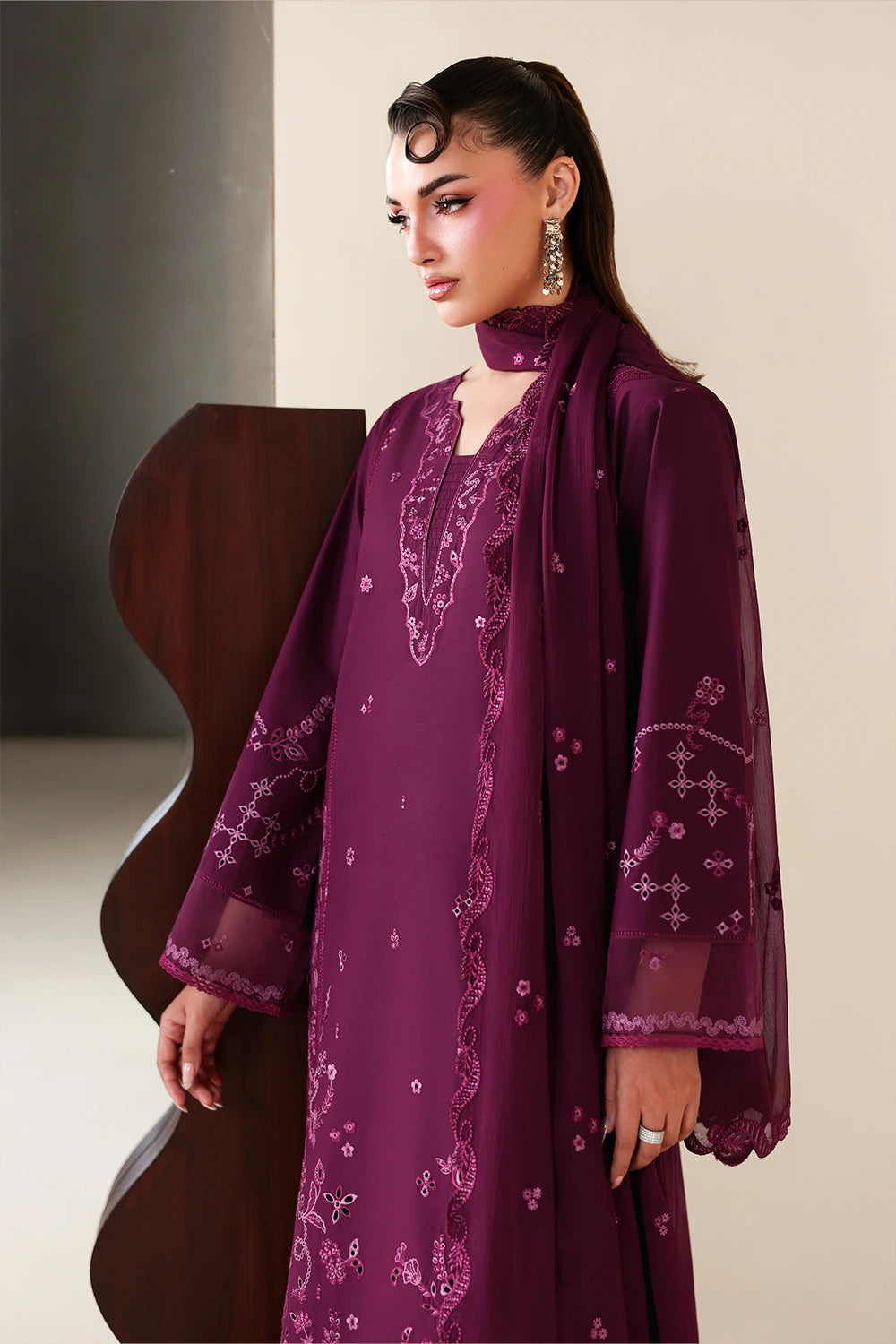 Azure Luxury Lawn’ 26 - Grovy Garnet (3pc)