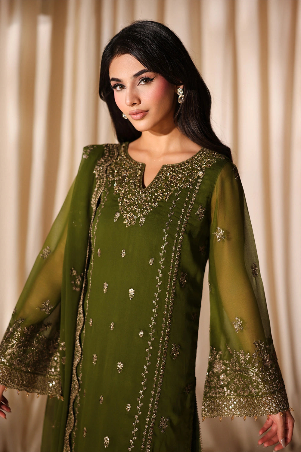 Azure Eid Luxe’ 26 - Imperial Olive (3pc)