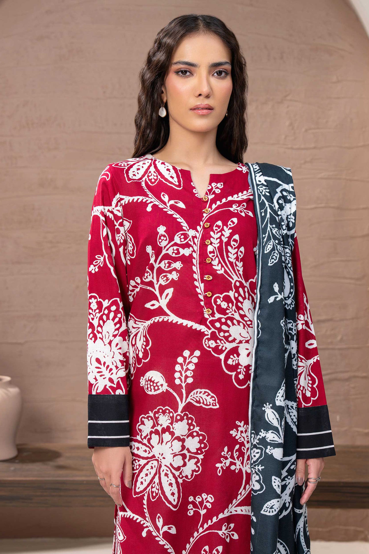 Limelight - Khaddar Printed Suit (2pc)