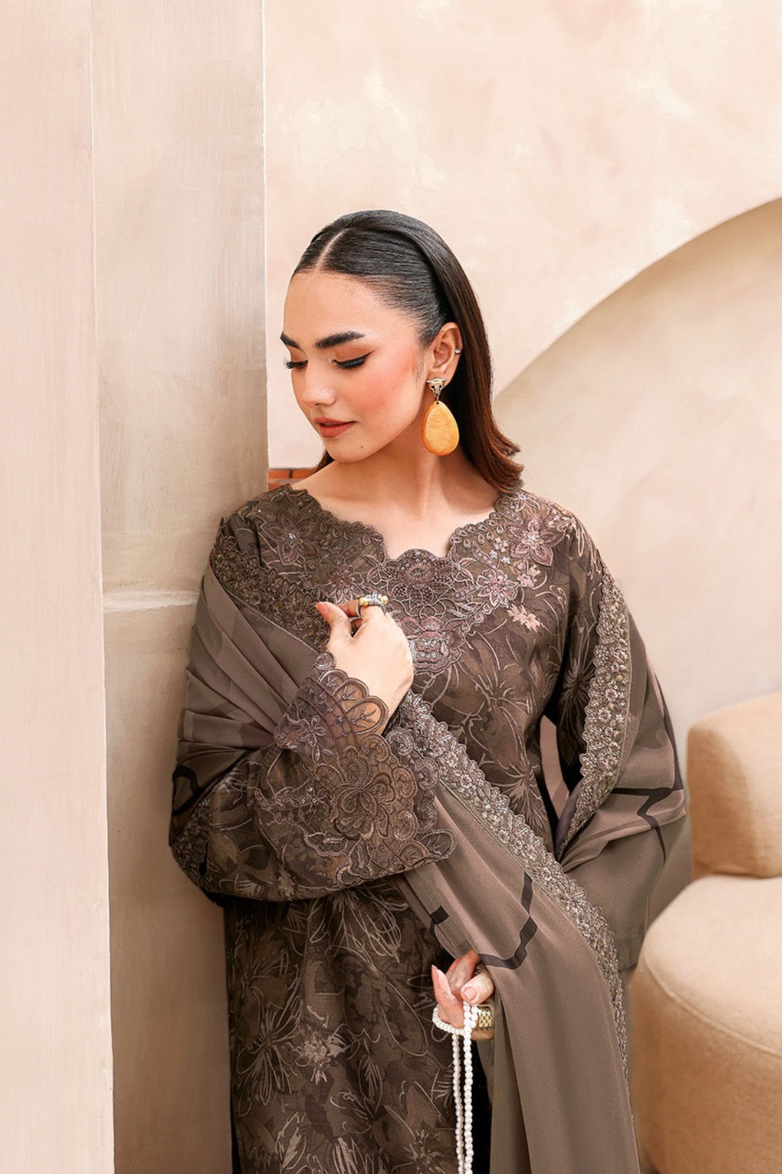 Ramsha Raw Silk Prints’ 26 (3pc)