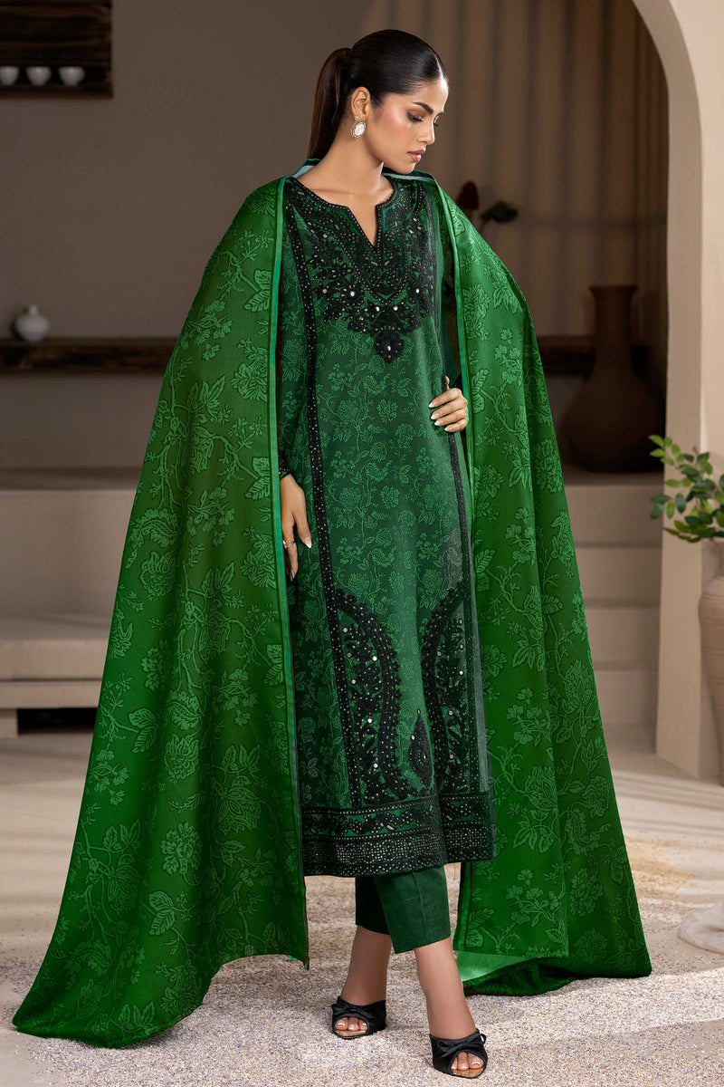 Limelight - Embroidered Khaddar Suit (3pc)