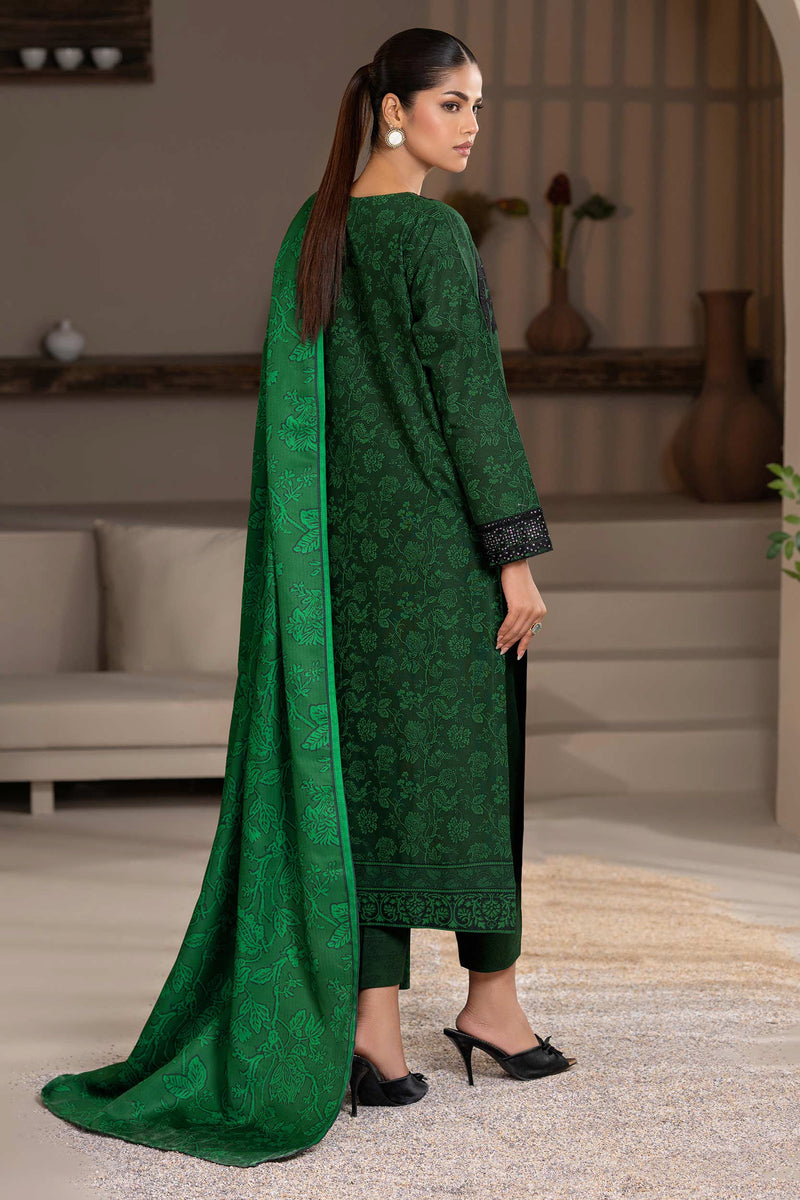 Limelight - Embroidered Khaddar Suit (3pc)