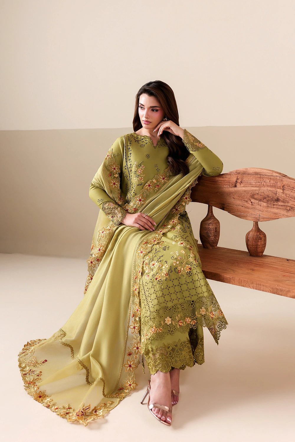 Azure Luxury Lawn’ 26 - Petal Muse (3pc)