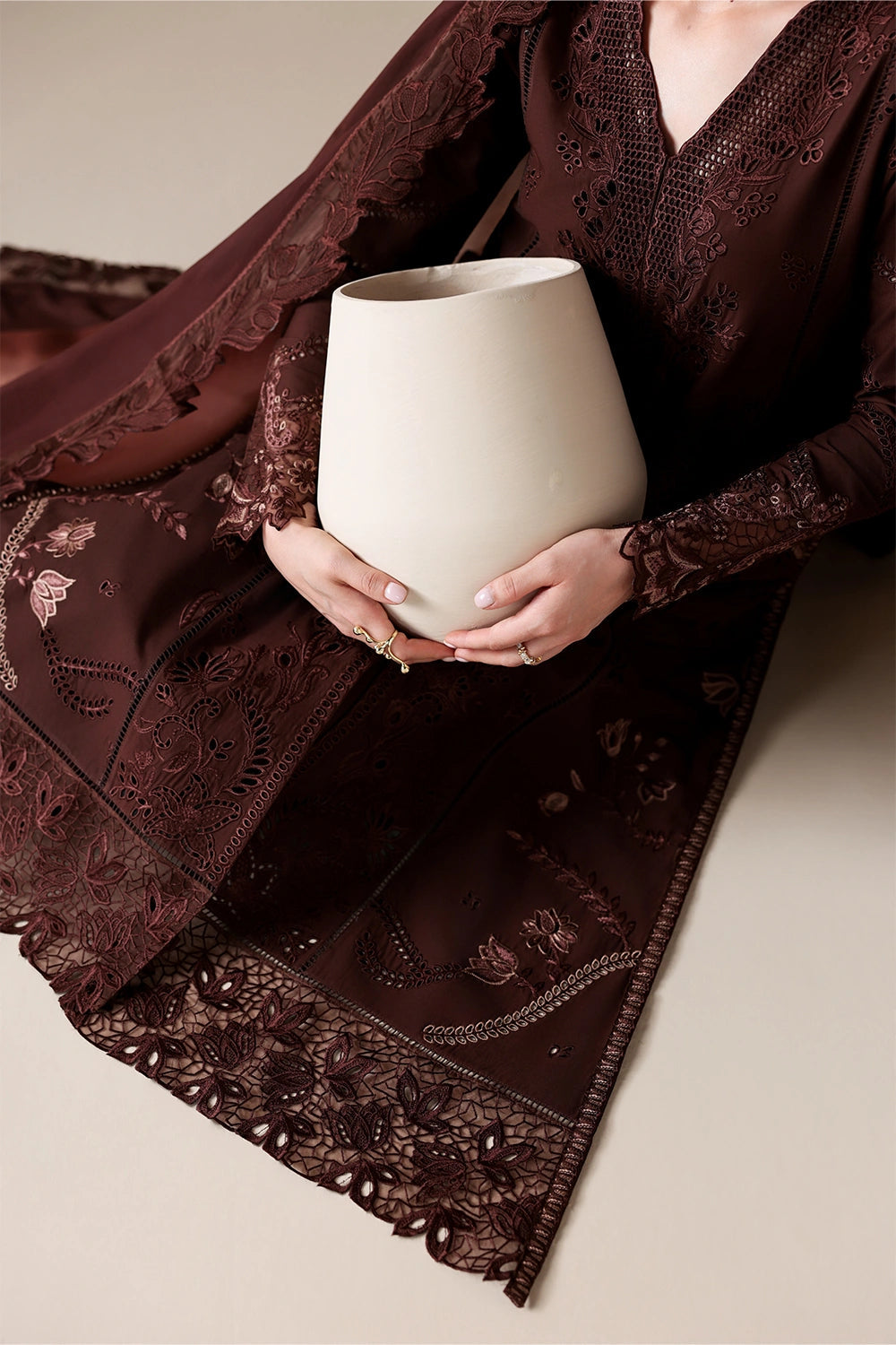 Azure Luxury Lawn’ 26 - Cinnamon (3pc)