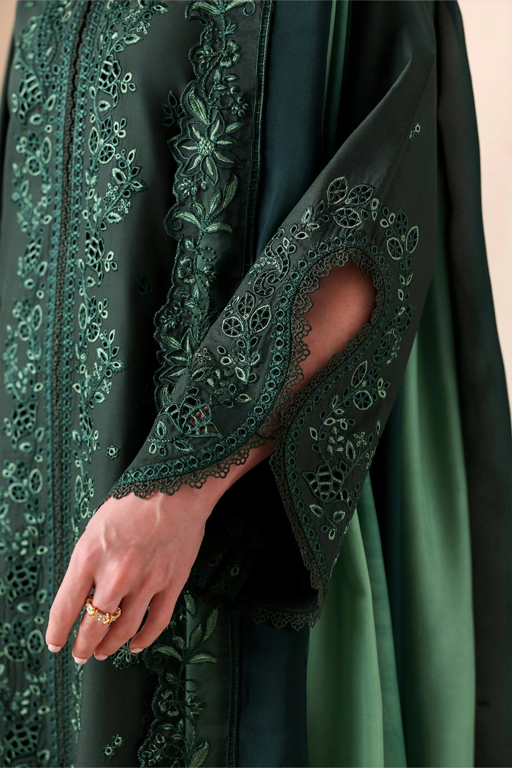 Azure Luxury Lawn’ 26 - Shades Of Emerald (3pc)
