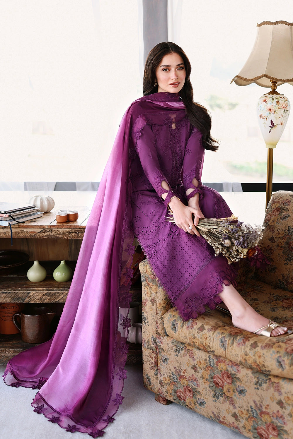 Azure Eid Luxury Lawn’ 26 - Mulberry (3pc)