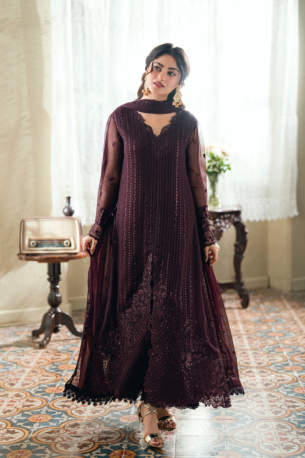 Azure Festive Eid Ensembles’26 - Nectar Rouge (3pc)