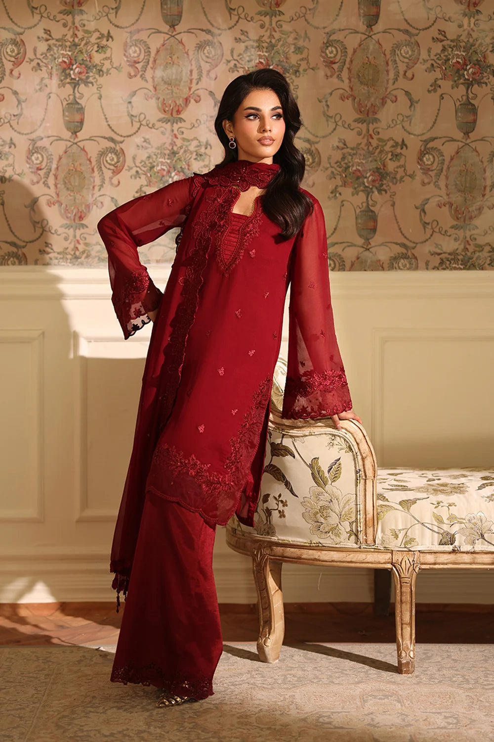 Azure Festive Ensembles’25 - Cherry Veil (3pc)