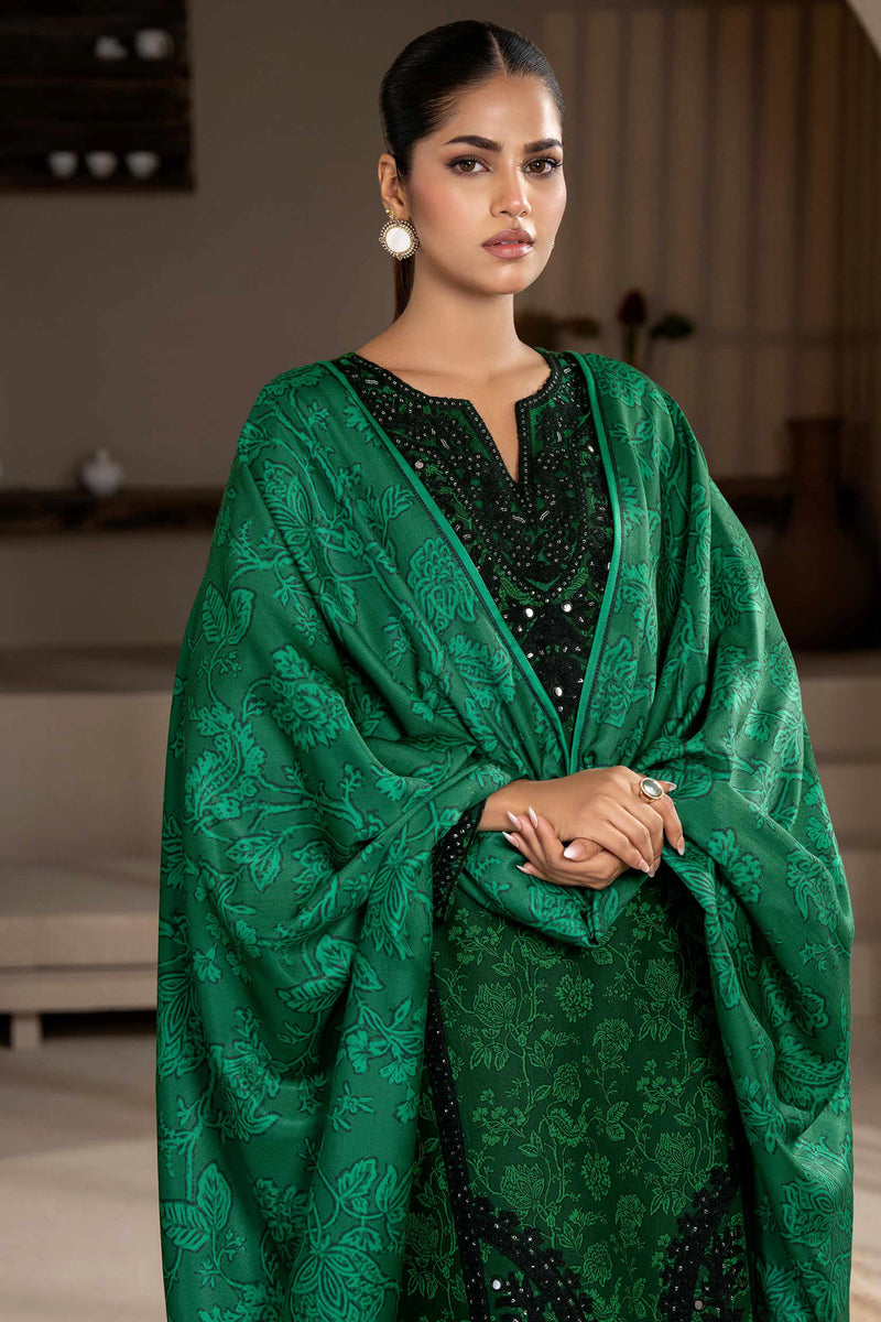 Limelight - Embroidered Khaddar Suit (3pc)