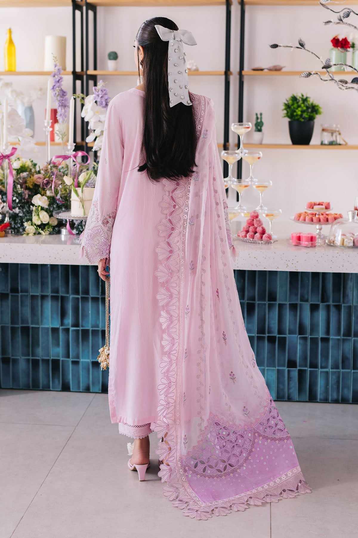 Nureh Eid Escape - Sparkle Pink (3pc)