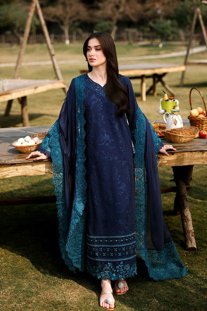 Azure Eid Luxury Lawn’ 26 - Blueberry (3pc)