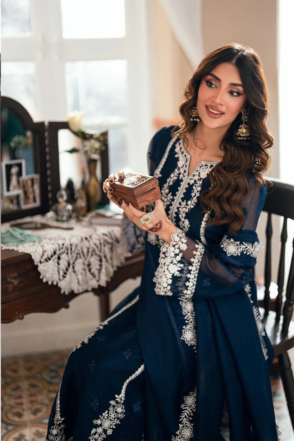 Azure Festive Eid Ensembles’26 - Stellar Blue (3pc)