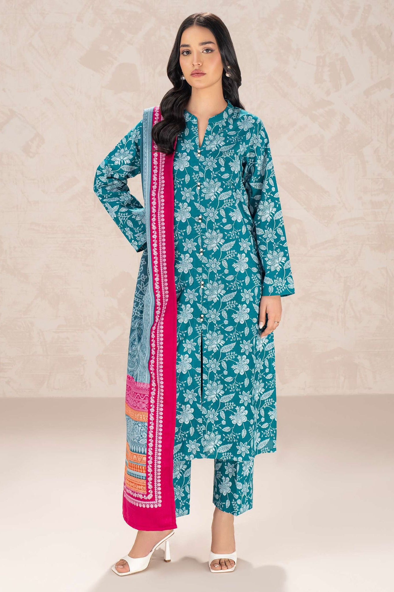 Limelight - Paste Printed Khaddar Suit (3pc)