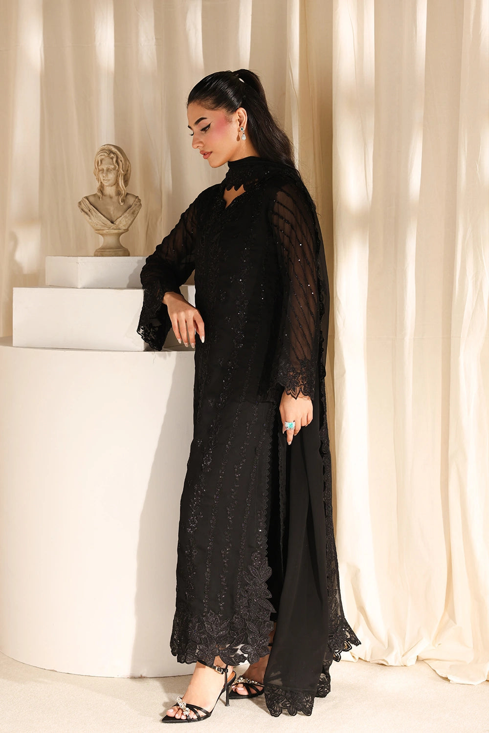 Azure Eid Luxe’ 26 - Black Pearl (3pc)