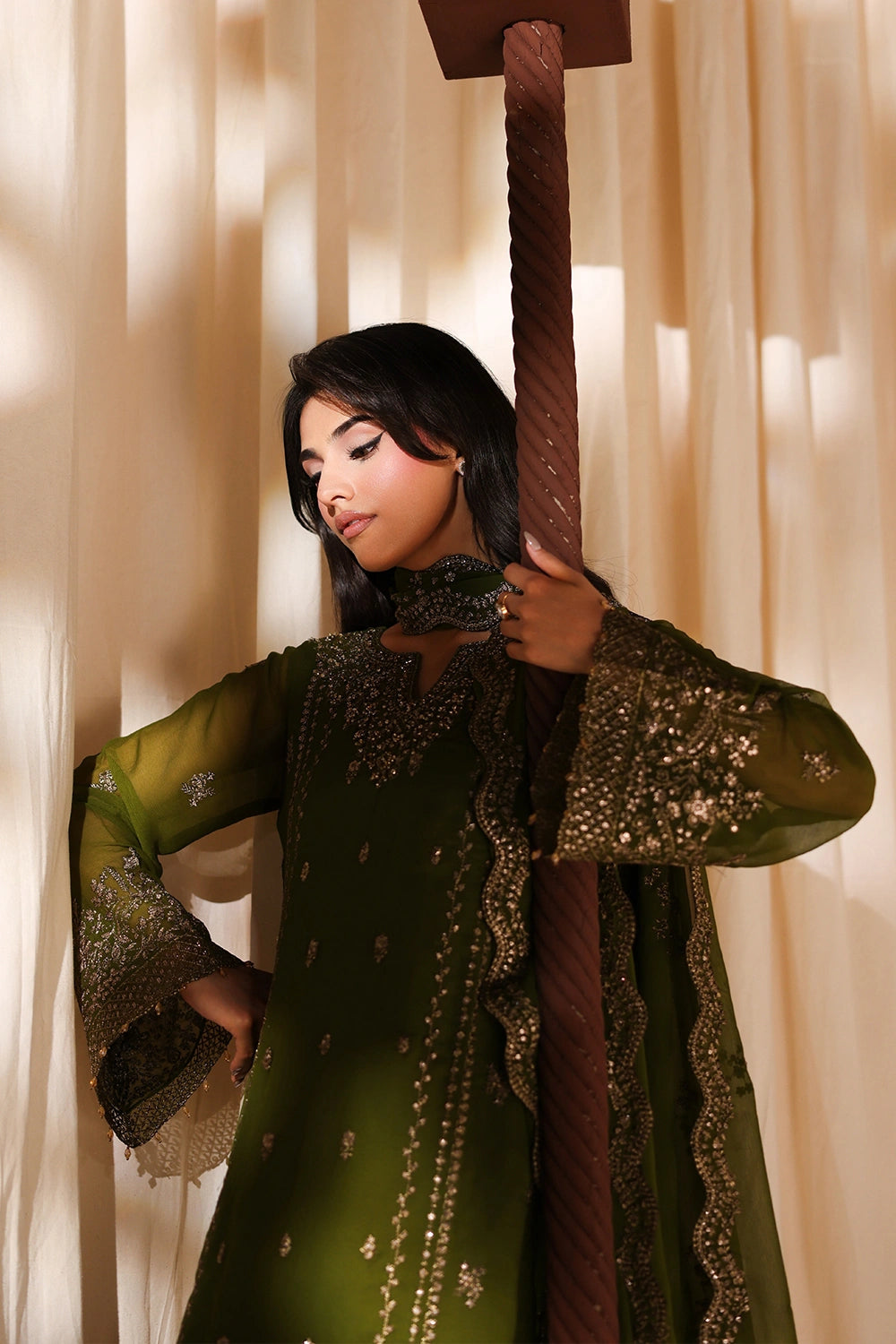 Azure Eid Luxe’ 26 - Imperial Olive (3pc)