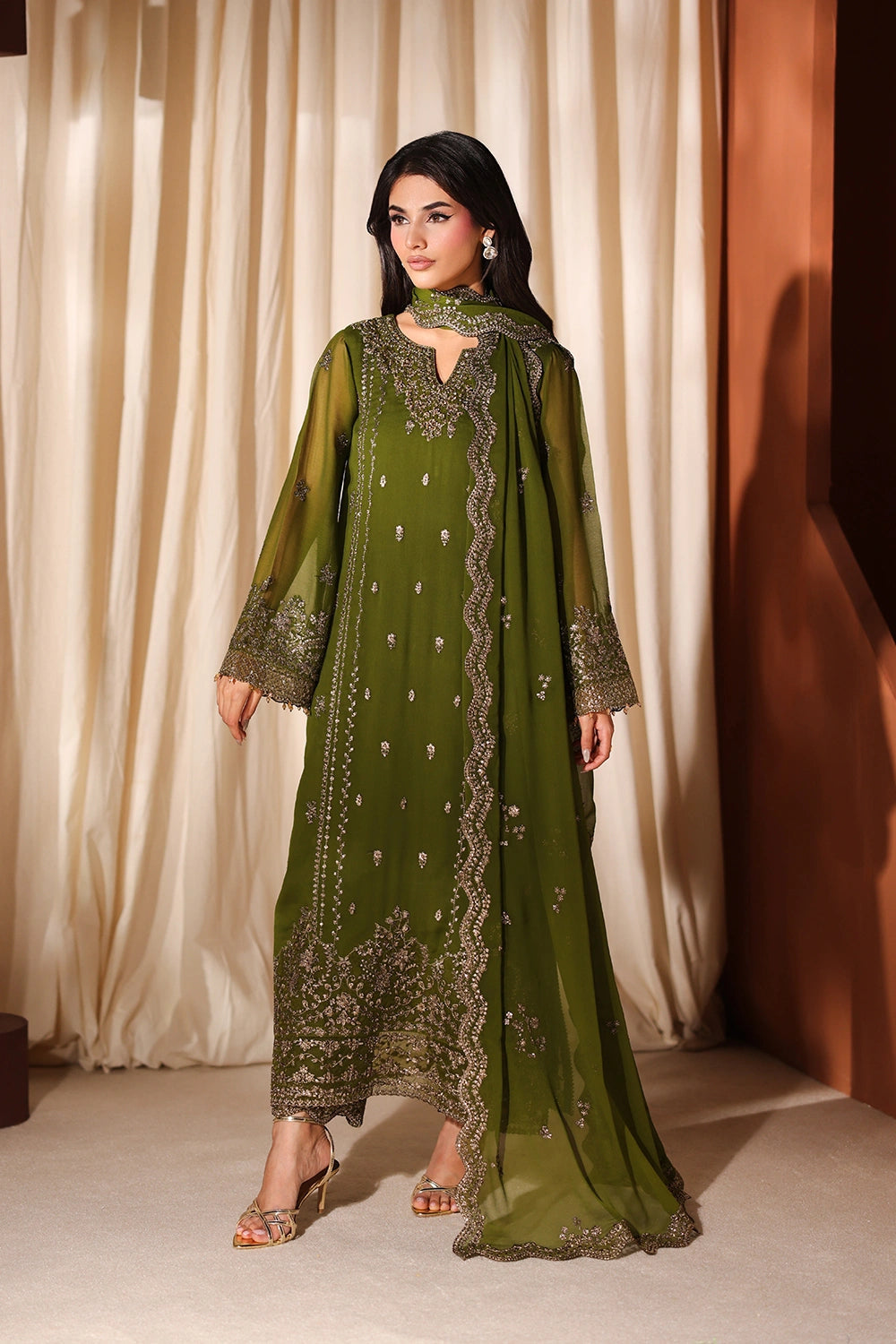 Azure Eid Luxe’ 26 - Imperial Olive (3pc)