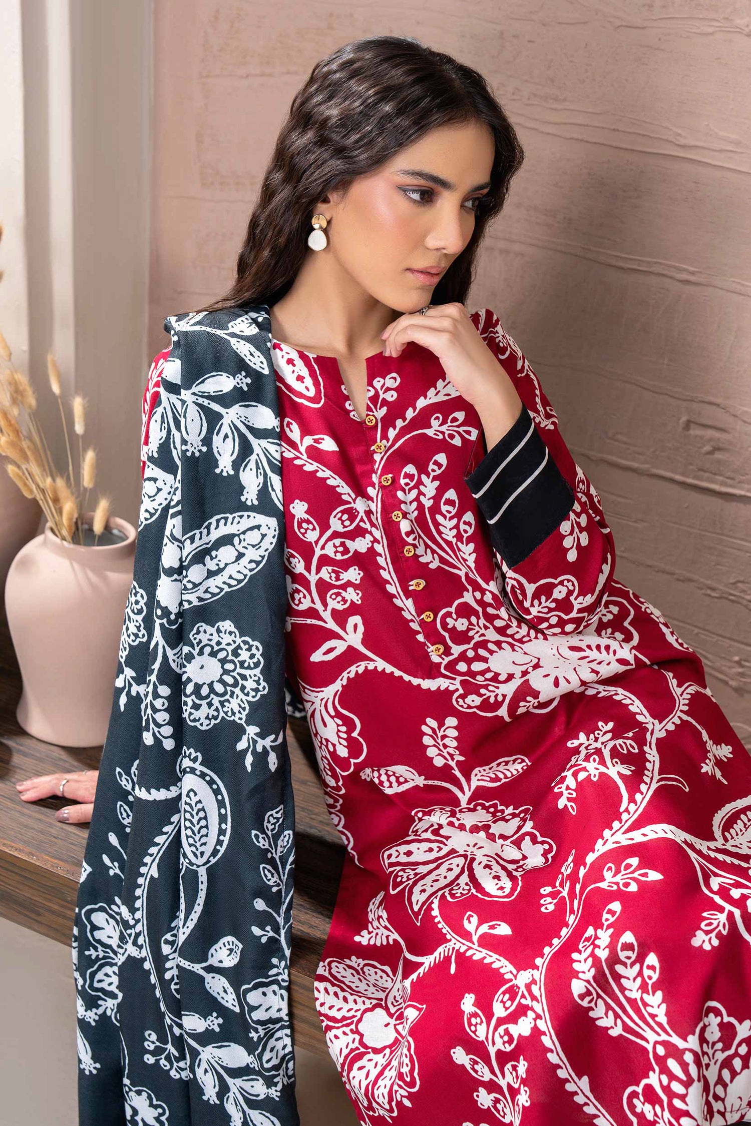 Limelight - Khaddar Printed Suit (2pc)